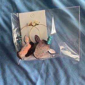 Handmade cattle earrings